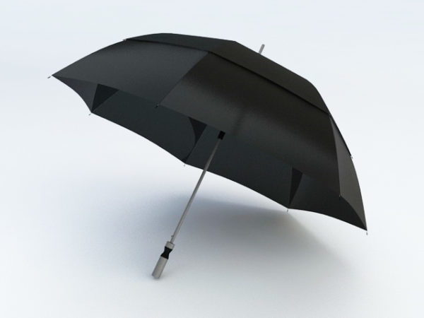 Как получить зонтик. Зонт Black Swan 3x3. 3d модель зонтика. Зонтик в 3д Макс. Зонт с ручкой 3д модель черная.
