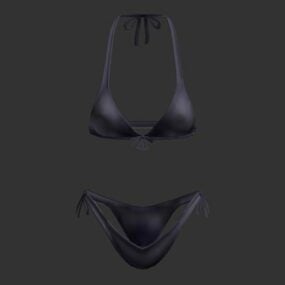 泳装时尚黑色比基尼3d模型