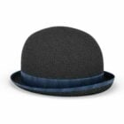 أزياء سوداء قبعة سوداء مستديرة