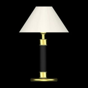 3д модель настольной лампы для спальни из черной латуни