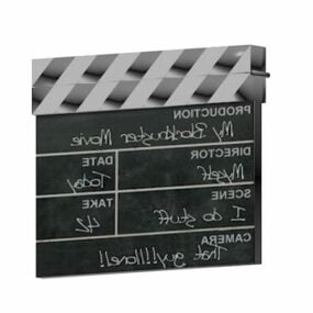 Movie Black Clapperboard 3d model