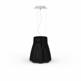 织物灯罩吊灯3d模型
