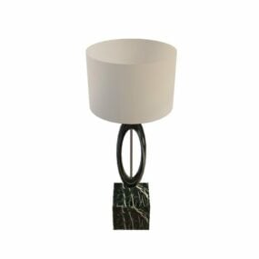 Black Marble Hotel Table Lamp 3d model