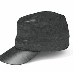 Cappello da pilota con testa di uomo modello 3d