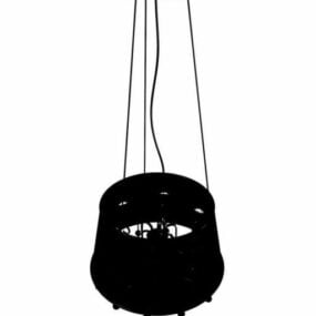 黑色吊灯装饰3d模型