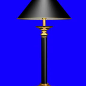 Black Shade Table Lamp Design 3d model