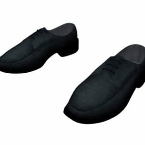 Módní Blucher mokasínové boty 3D model