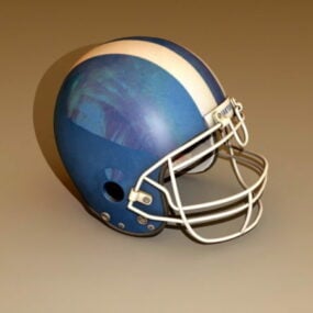 फुटबॉल हेलमेट 3डी मॉडल