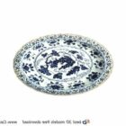 Ancient Blue Porcelain Plate