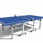Mesa de ping pong deportiva azul