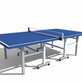 Urheilullinen sininen pingispöytä