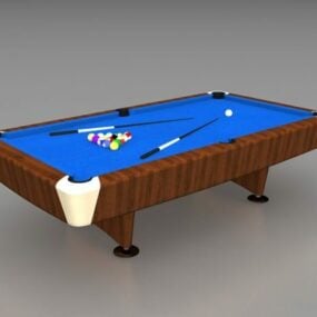 Sport Blue Pool Table 3d model