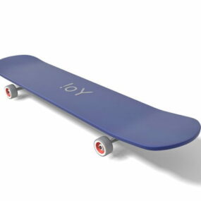 Road Sport Blue Skateboard 3d model