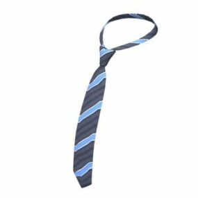 条纹领带3d模型