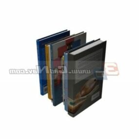 Library Books Collection 3d model