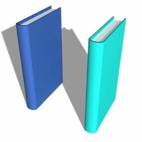 3d модель набору книг
