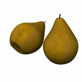Bosc Pear Fruit 3d model