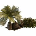 Landskabsflaske Palm Tree Busk