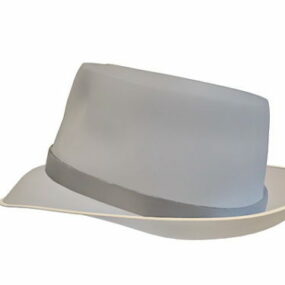 Straw Boater Hat 3d model