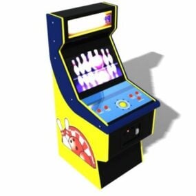 Supermarket Bowling Game Machine 3d-modell