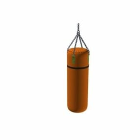 Modelo 3d de saco pesado de treinamento de boxe