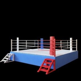 حلقة الملاكمة الرياضية نموذج 3D