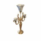 Old Bronze Candelabra Table Lamp