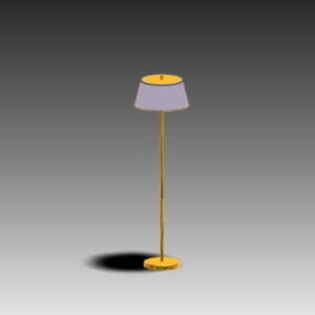 Domowa mosiężna lampa podłogowa Model 3D