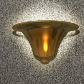 Sconce 램프 소박한 강철 프레임 3d 모델