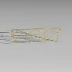Construction Handrail Concrete Material 3d model
