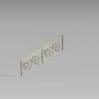 Brass Material Home Stair Handrails