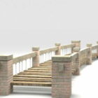 Most ogrodowy w stylu cegły