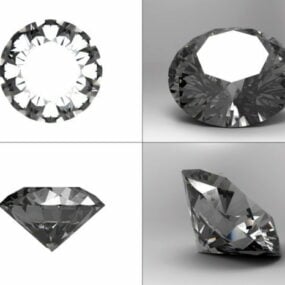 مدل 3 بعدی قطعه الماس برلیانت کات
