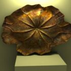 Bronze feuille de lotus décoration de la maison