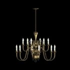 Bronze Material Candle Chandelier