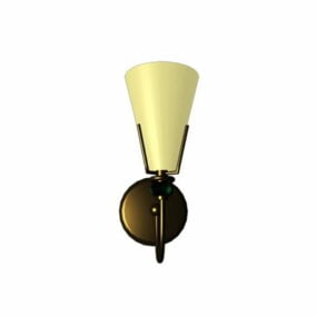 Bronze Candle Wall Sconce Lighting 3d model