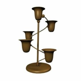 Lampada decorativa artigianale in bronzo Modello 3d