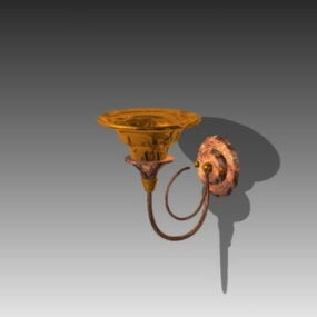 House Bronze Wall Lamp 3d model