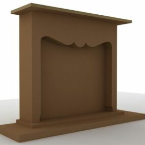 Home Fireplace Mantle 3d model