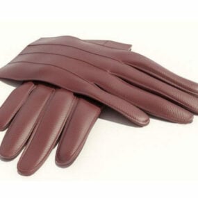 3д модель домашней кожаной перчатки