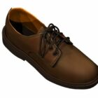 Zapato de cuero marrón para hombre