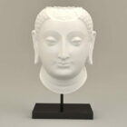 Estatua del escritorio de la cabeza de Buda