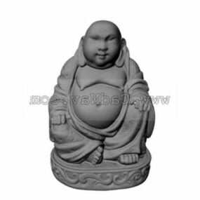 Living Room Buddha Statue 3d-modell