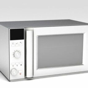 3д модель кухонного инструмента со встроенной микроволновой печью