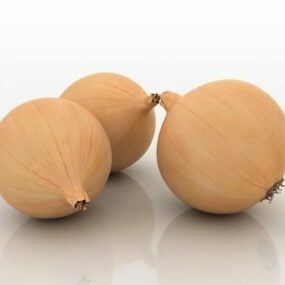 Bulb Onions Vegetable 3d model