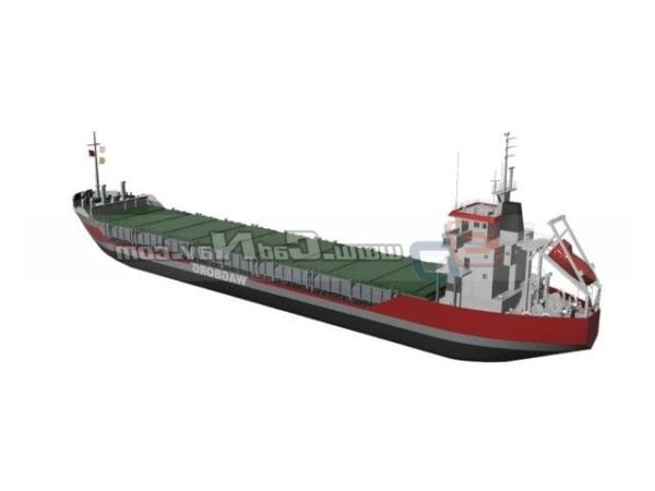 Bulk Carrier Cargo Vessel Watercraft Free 3d Model Max Vray