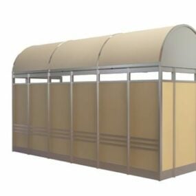 Street Bus Shelter Design 3d-model