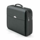 Business-Koffer aus schwarzem Leder