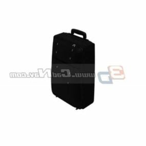 ब्लैक बिजनेस ट्रॉली बैग 3डी मॉडल