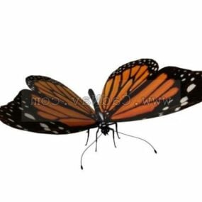 Wildes Schmetterlingstier-3D-Modell